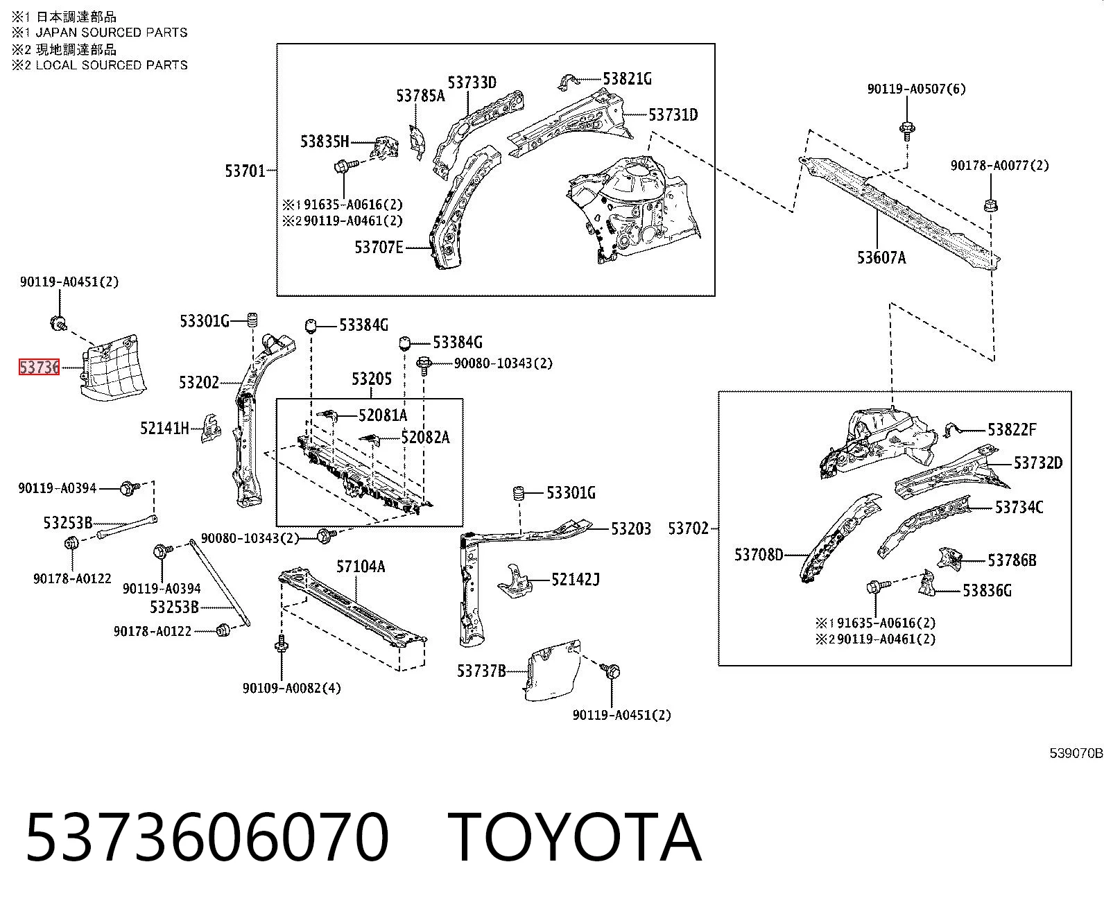 5373606070 Toyota 