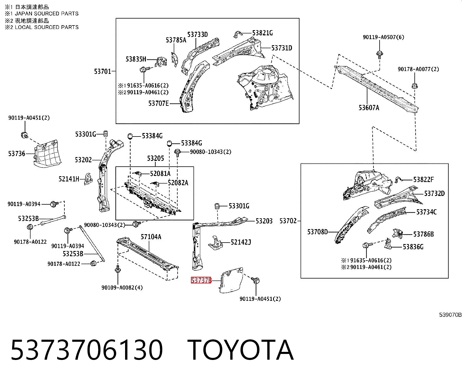 5373706130 Toyota 