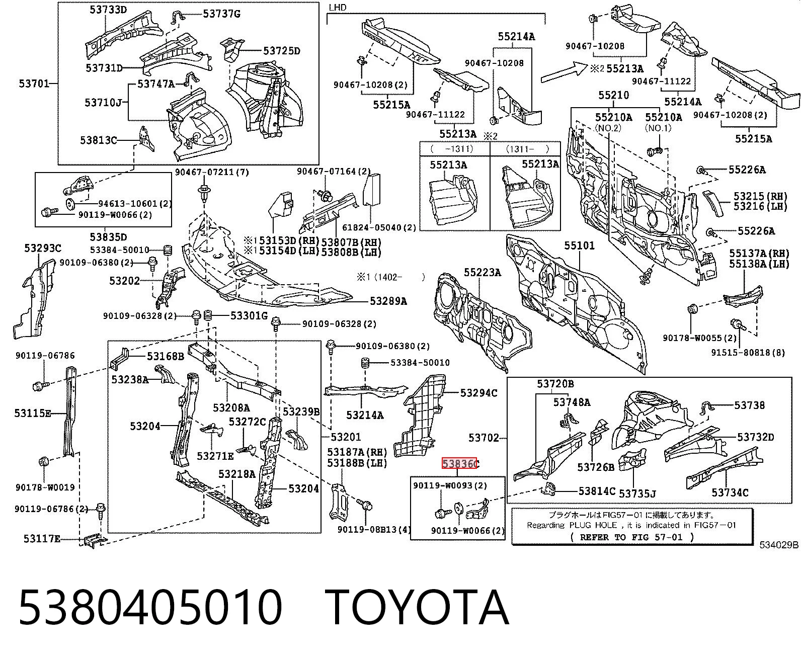 5380405010 Toyota