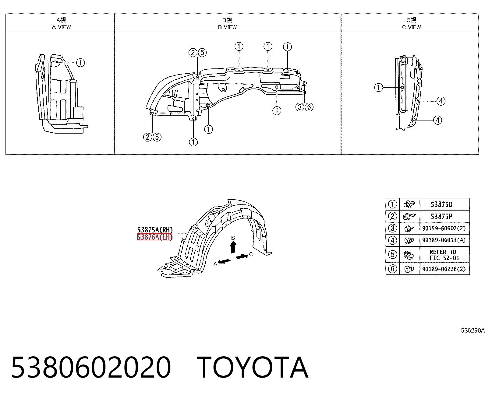 5380602020 Toyota