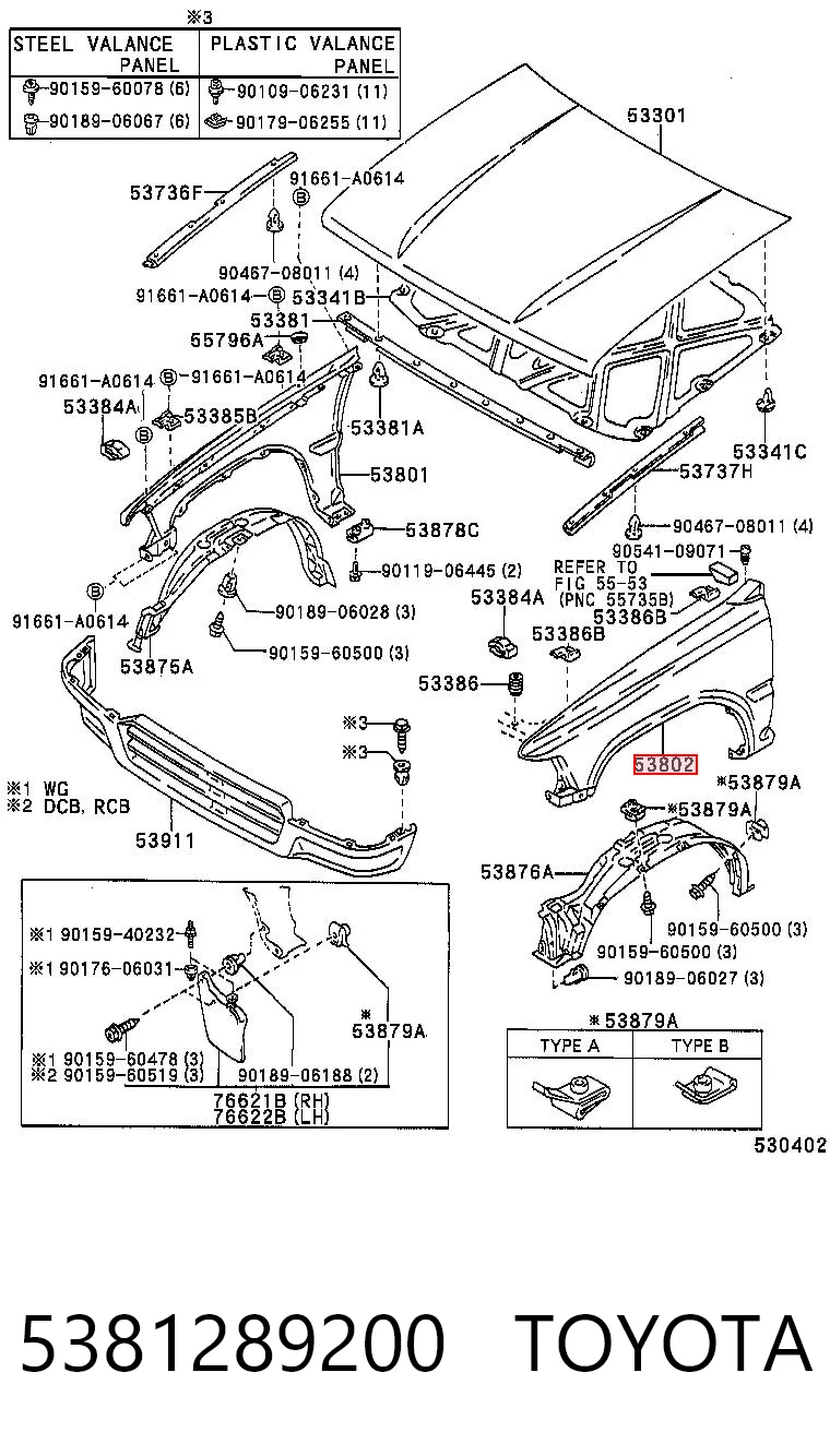 5381289200 Toyota