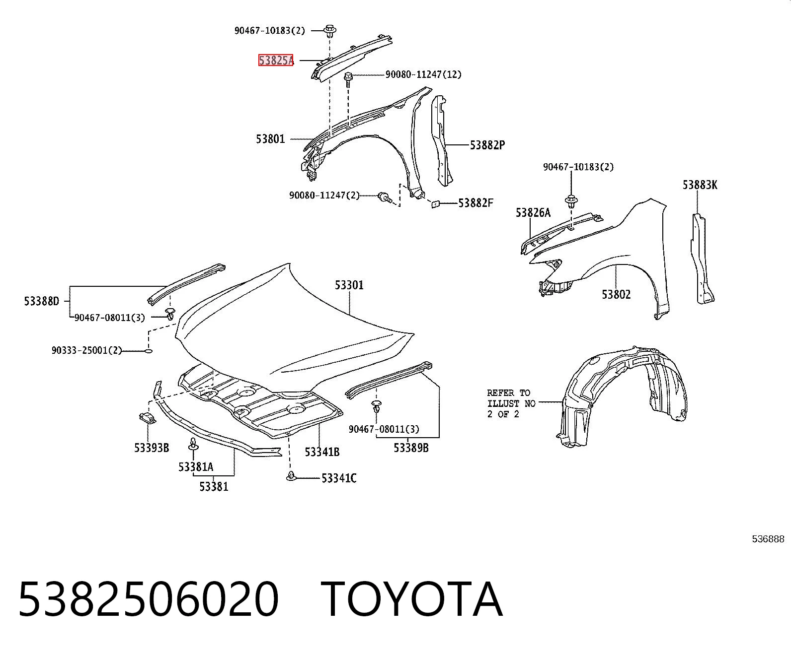 5382506020 Toyota 