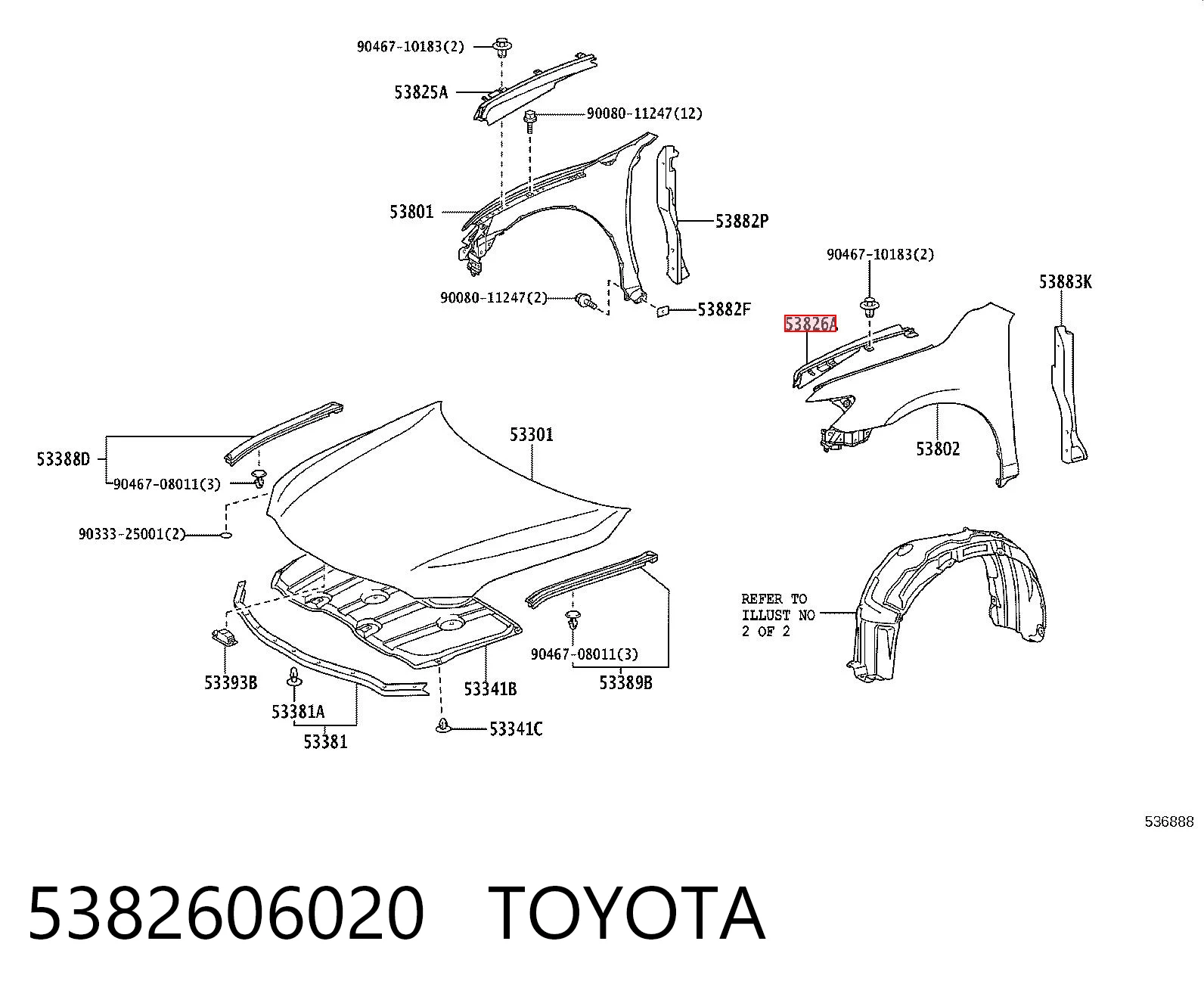 5382606020 Toyota 