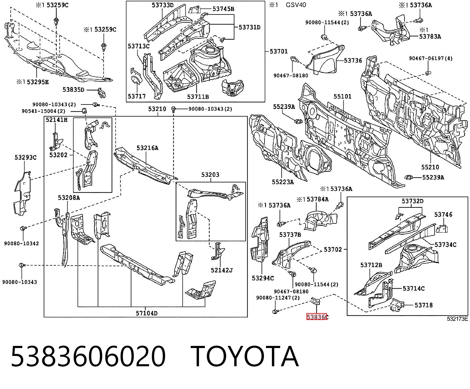 5383606020 Toyota 