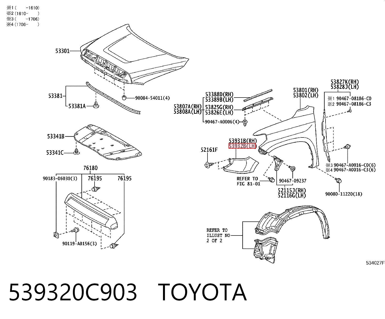 539320C903 Toyota 