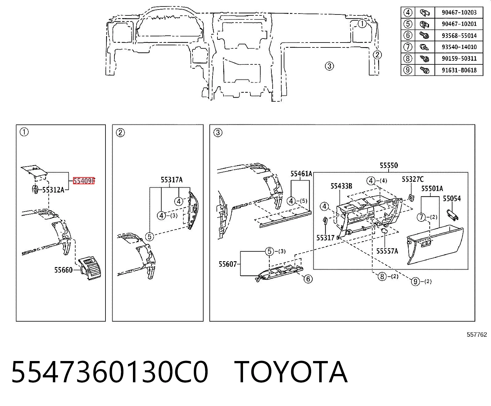 5547360130C0 Toyota 
