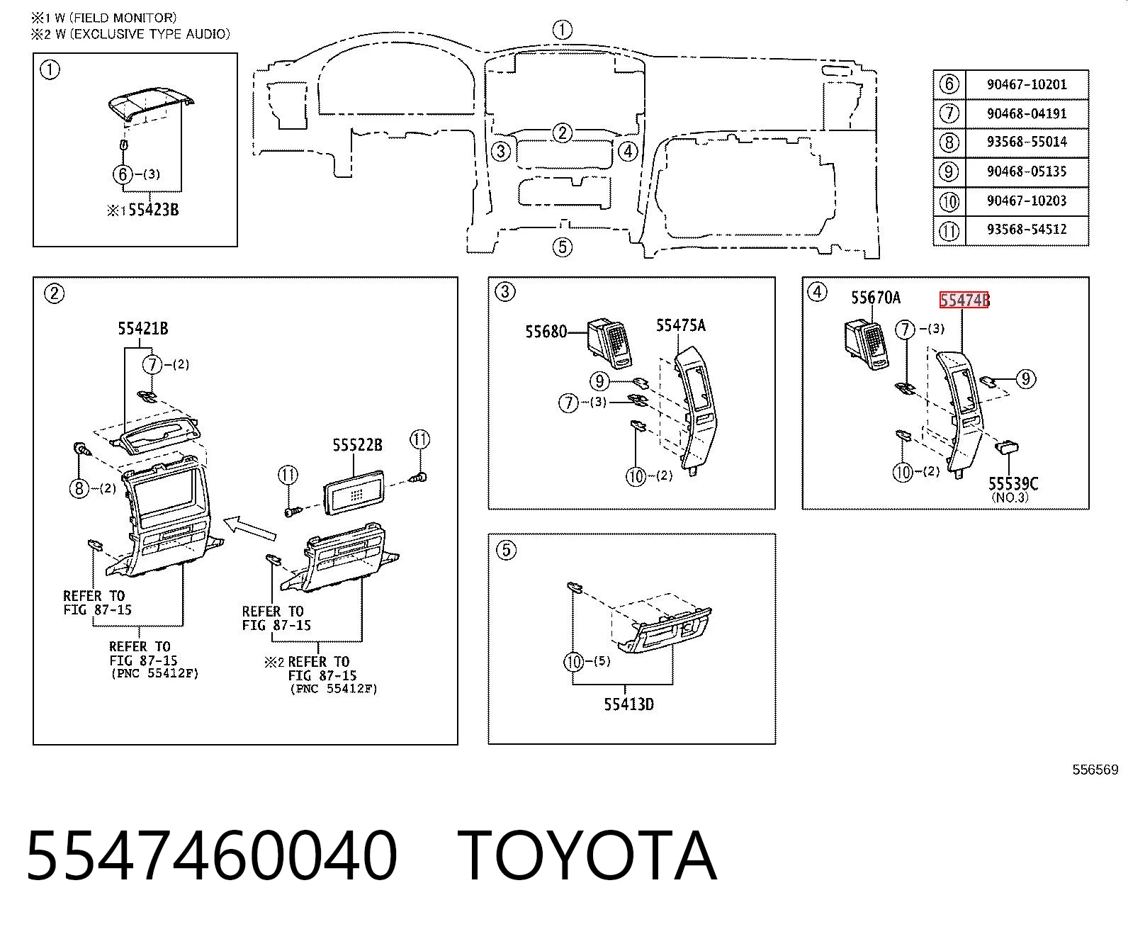 5547460040 Toyota 