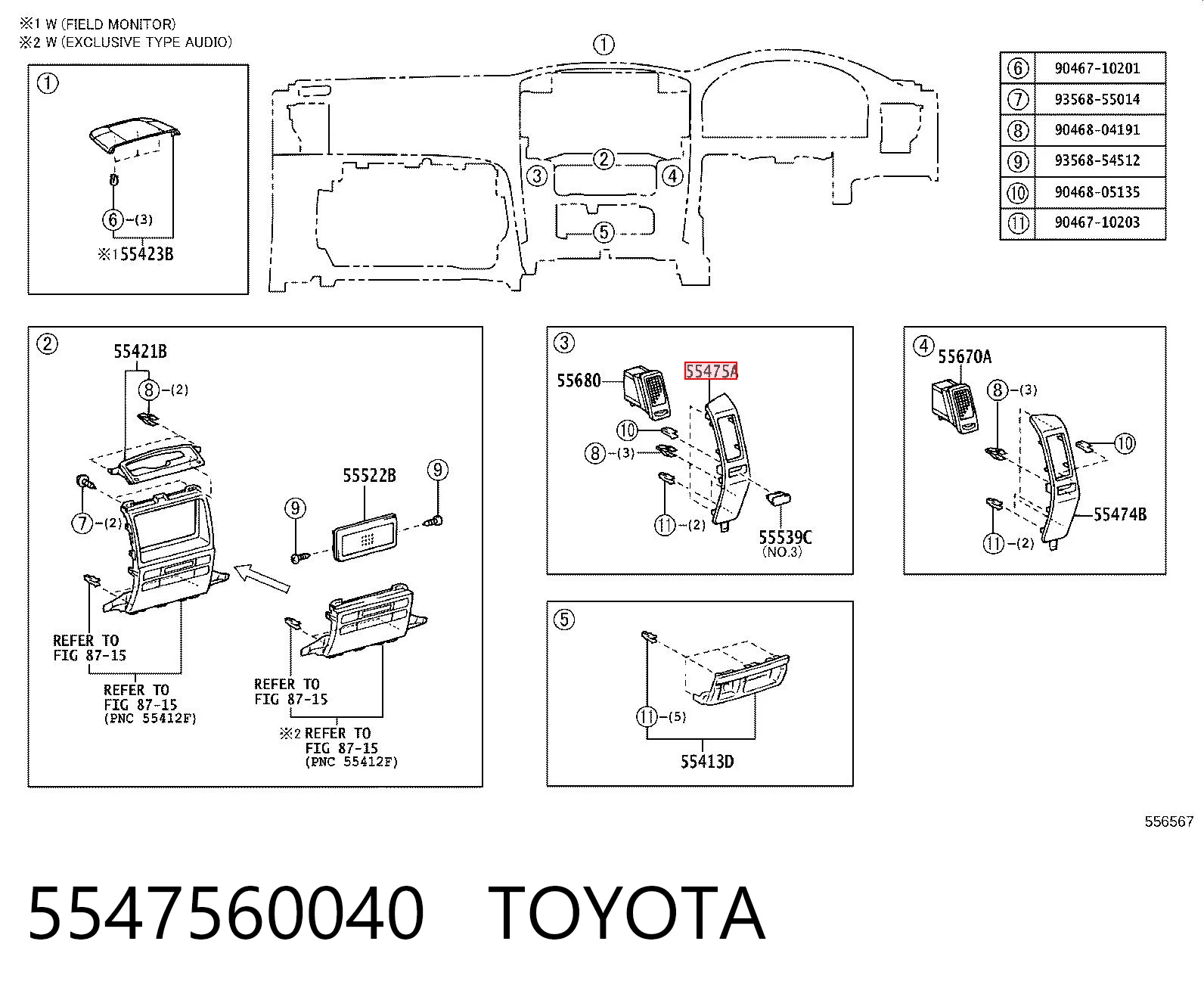 5547560040 Toyota 