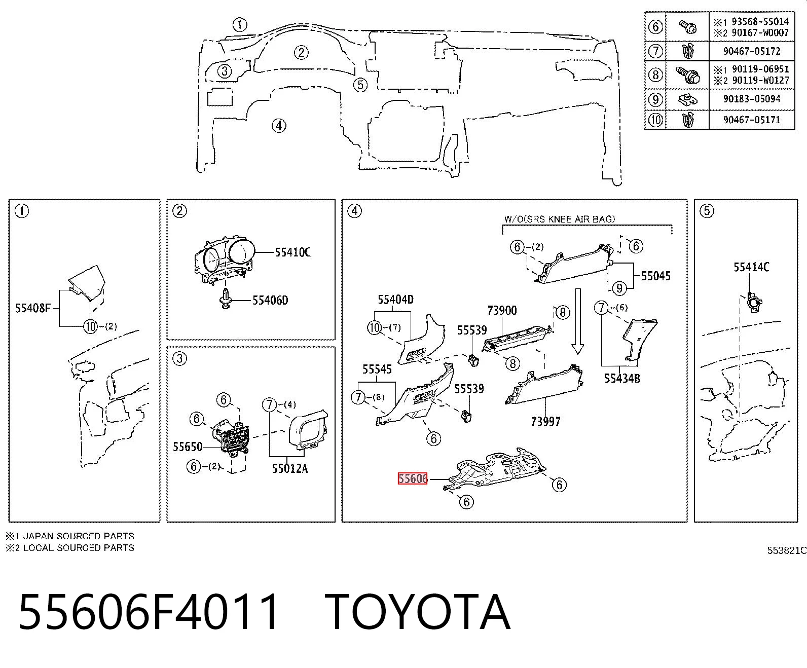 55606F4011 Toyota