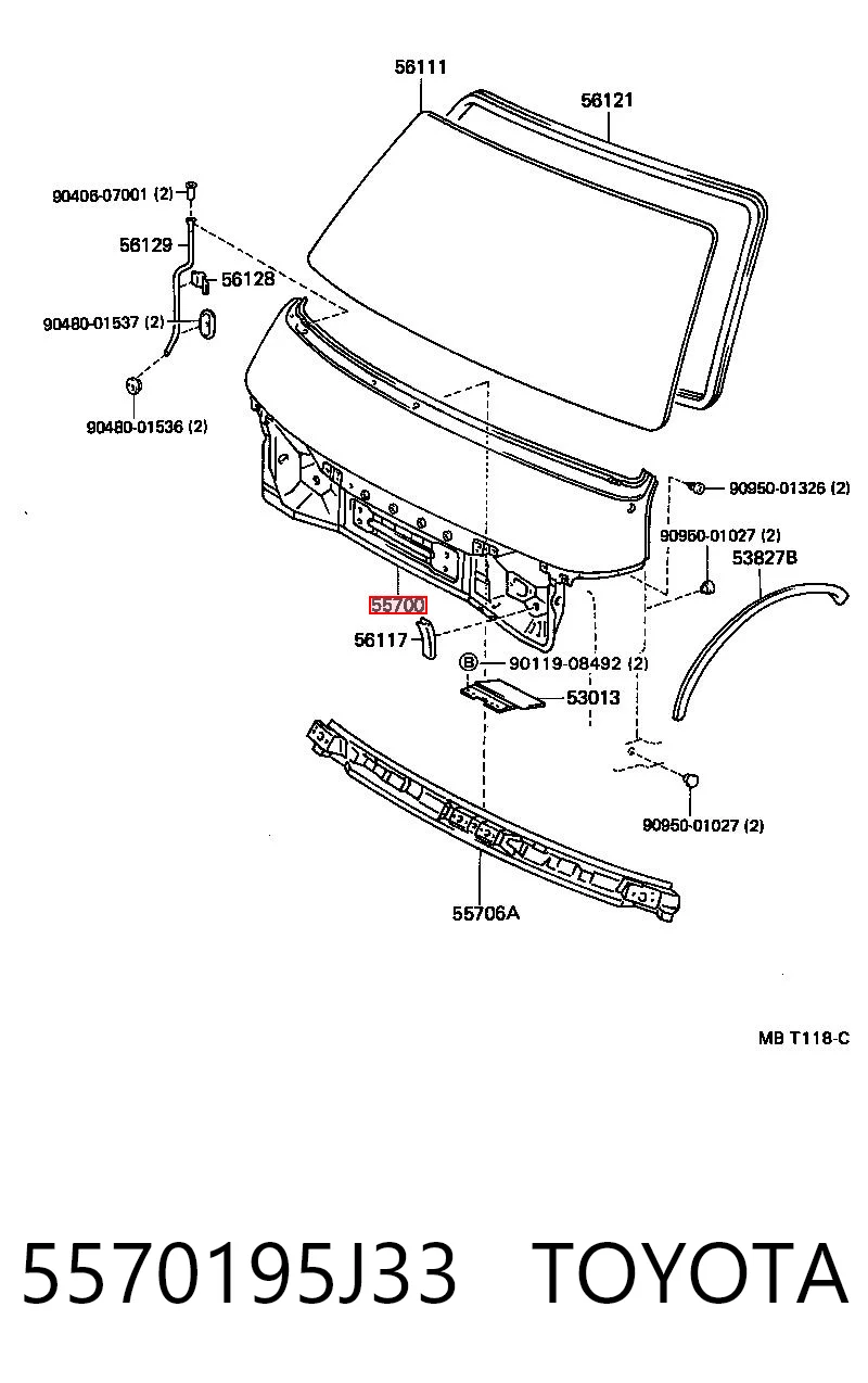 5570195J33 Toyota