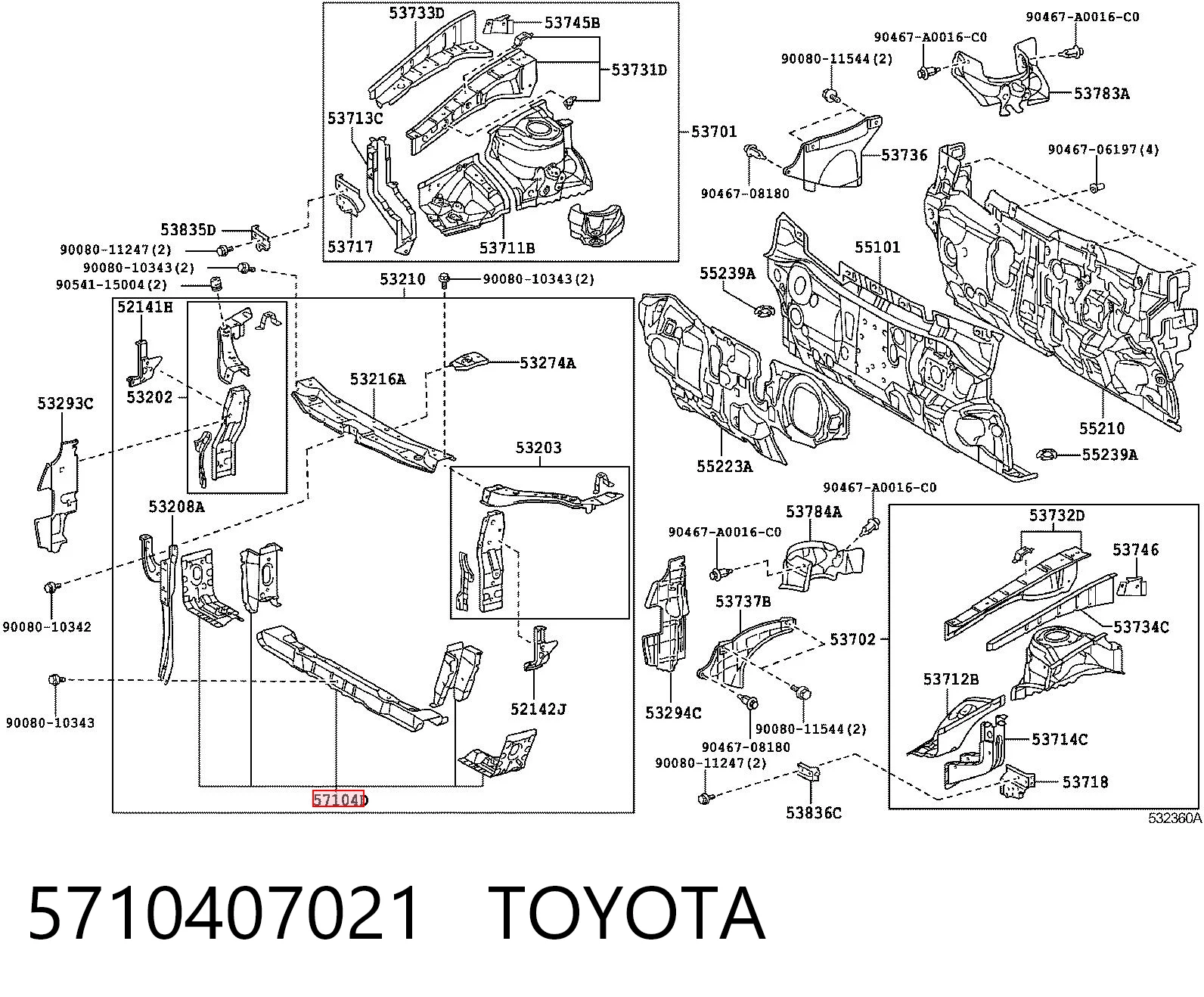 5710407021 Toyota 