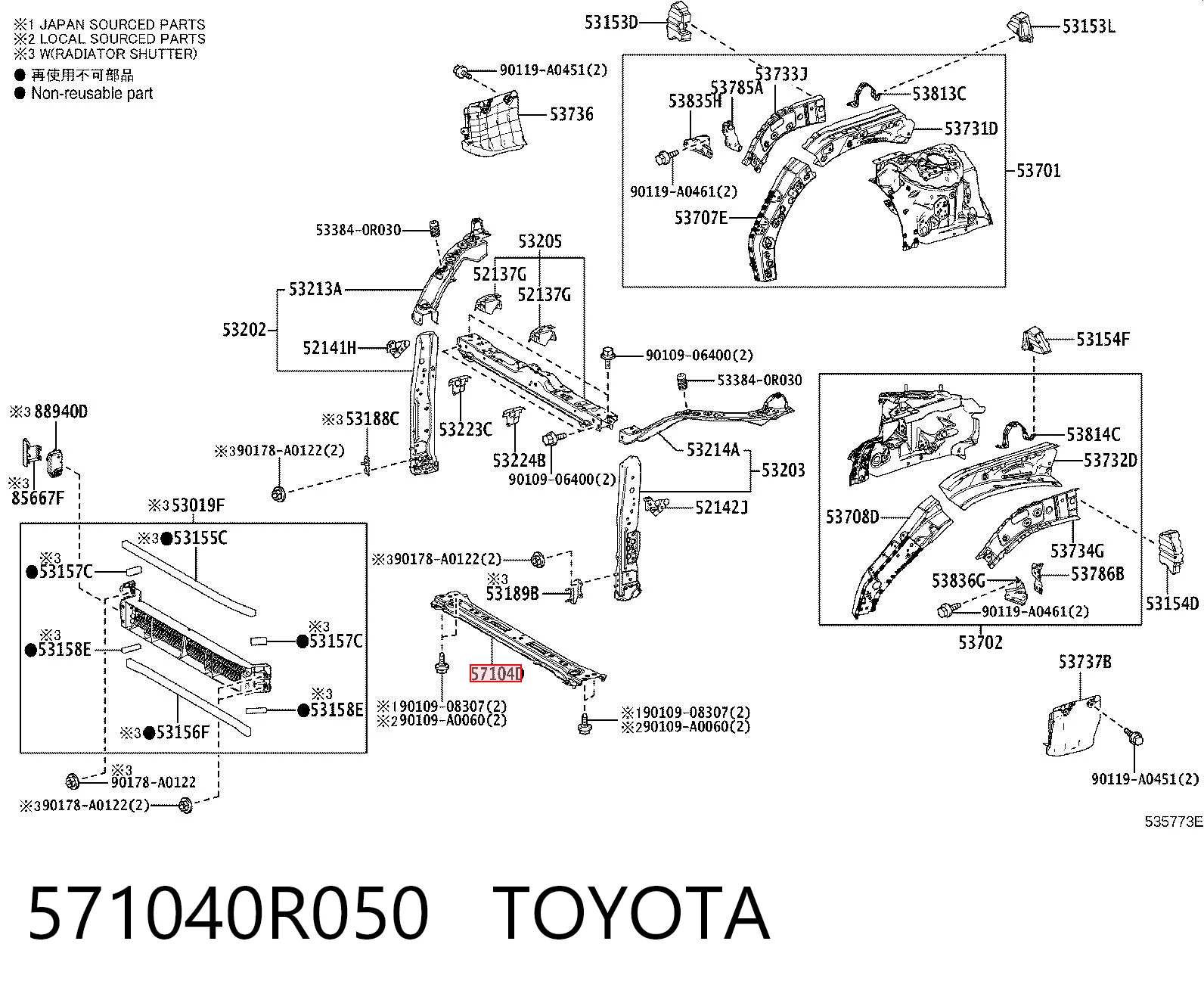 571040R050 Toyota 