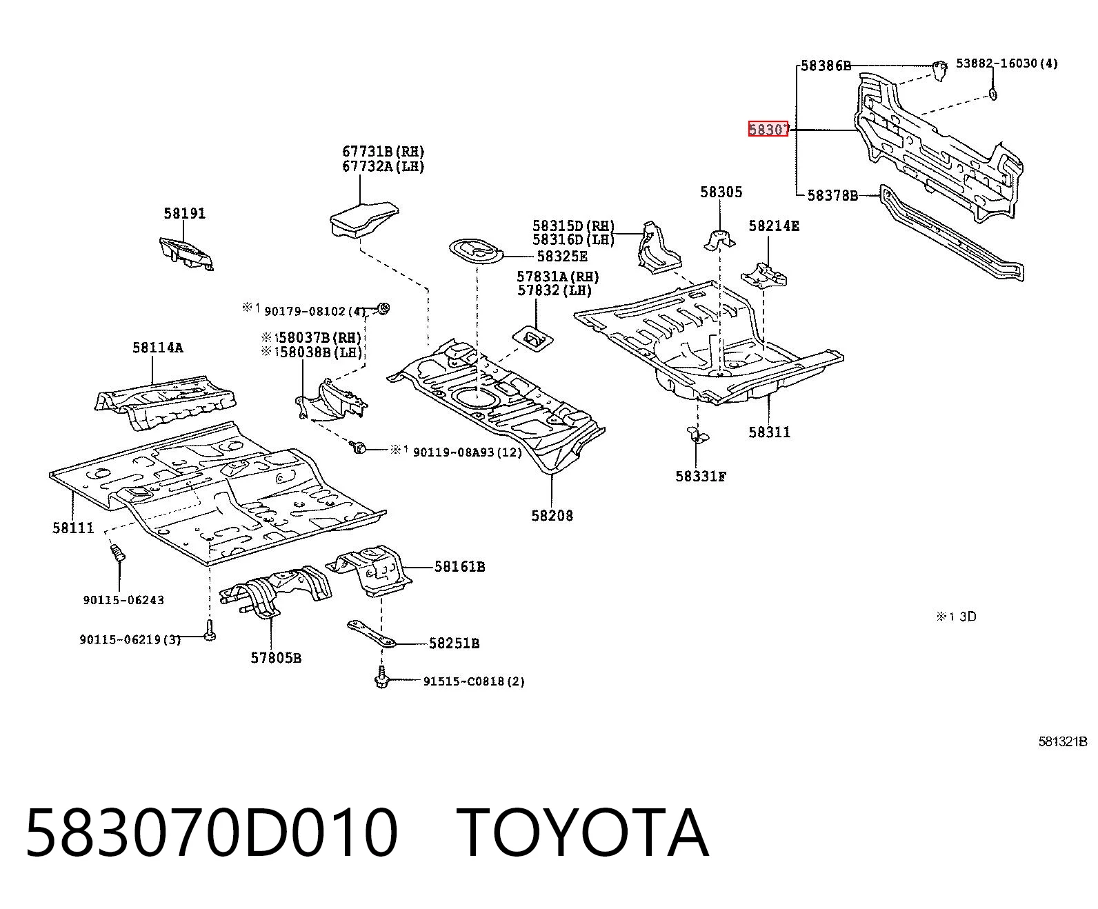 583070D010 Toyota