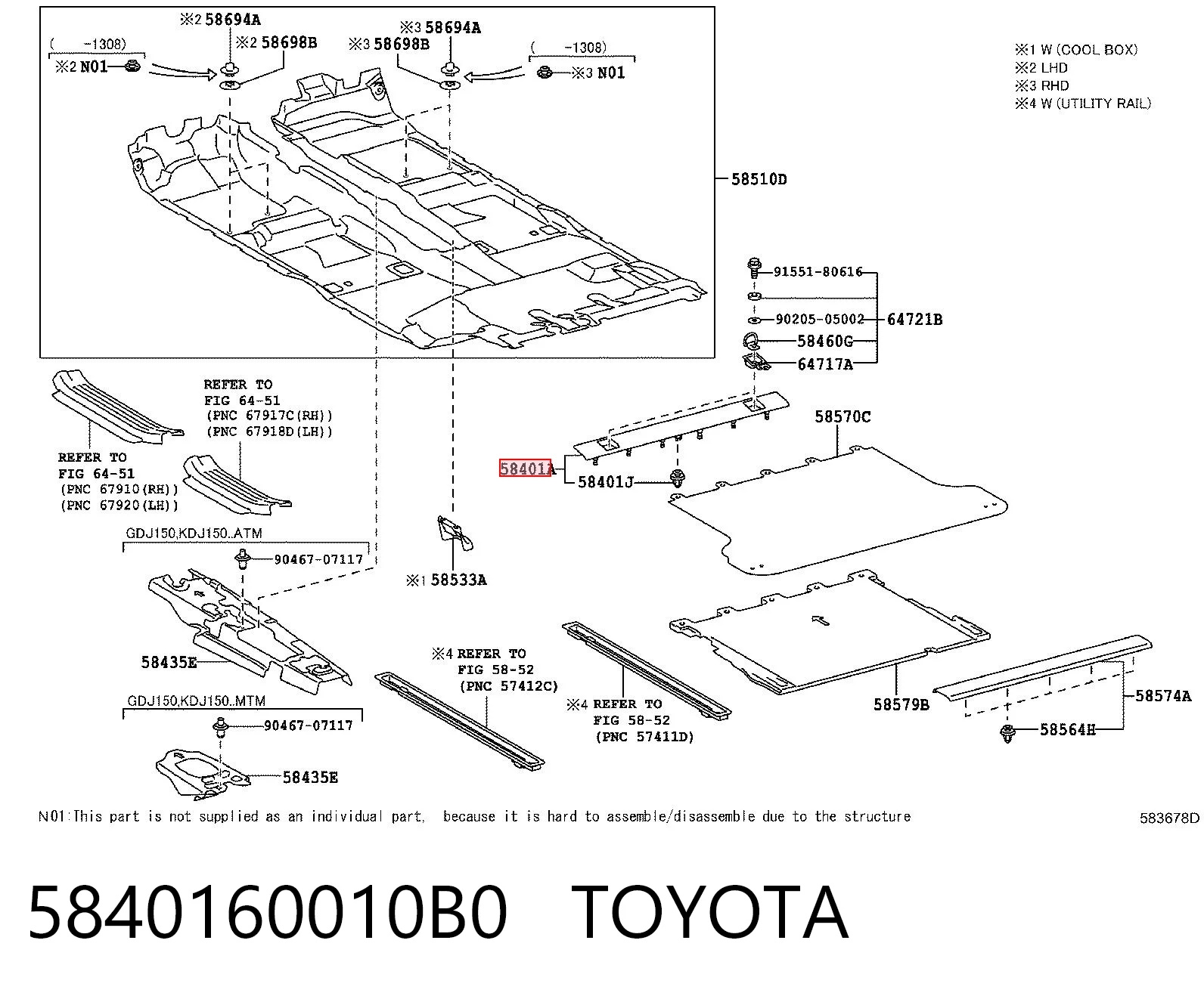 5840160010B0 Toyota 
