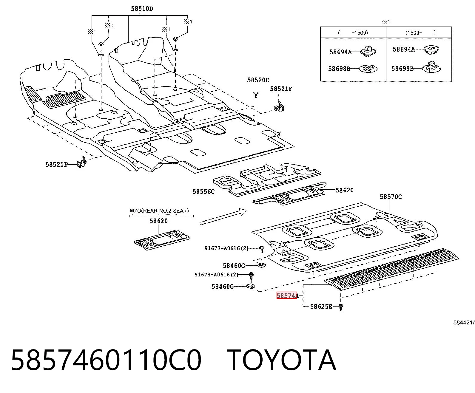 5857460110C0 Toyota 