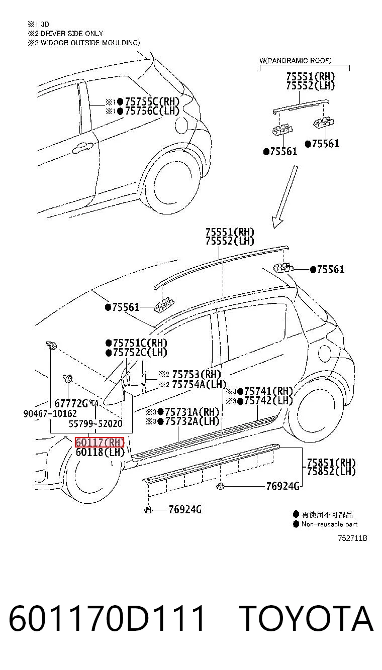 601170D111 Toyota 
