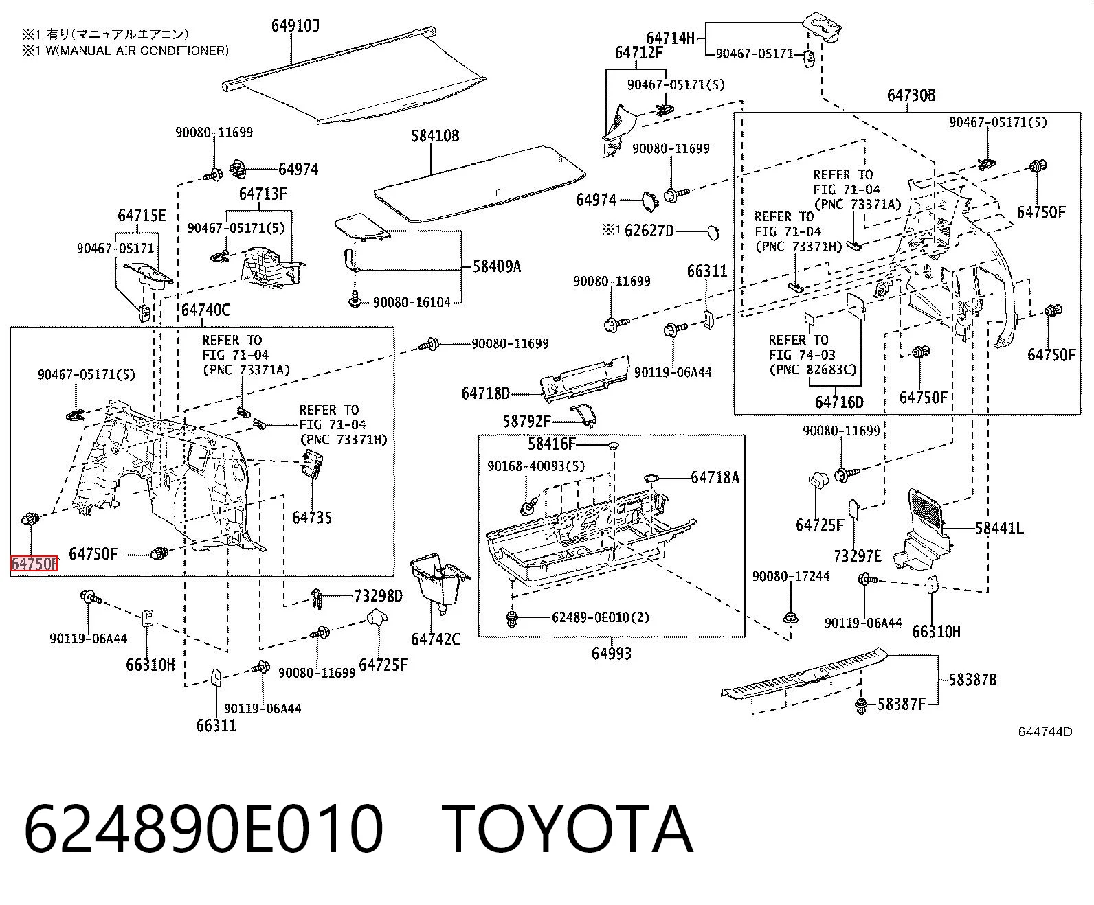 624890E010 Toyota 