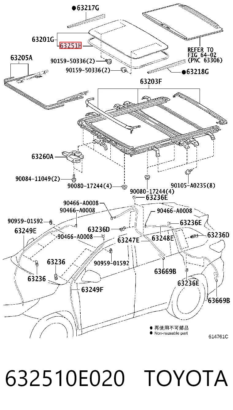 632510E020 Toyota 