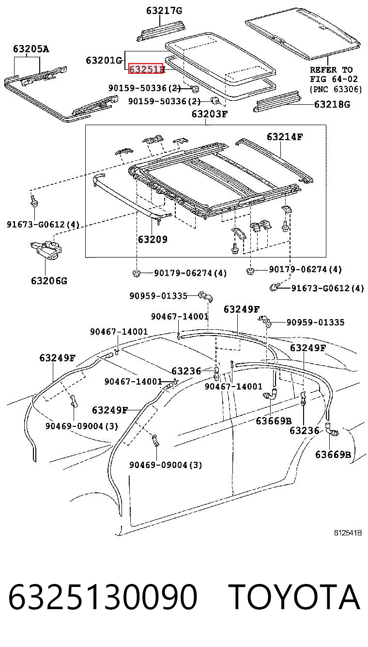 6325130090 Toyota Ущільнювачі