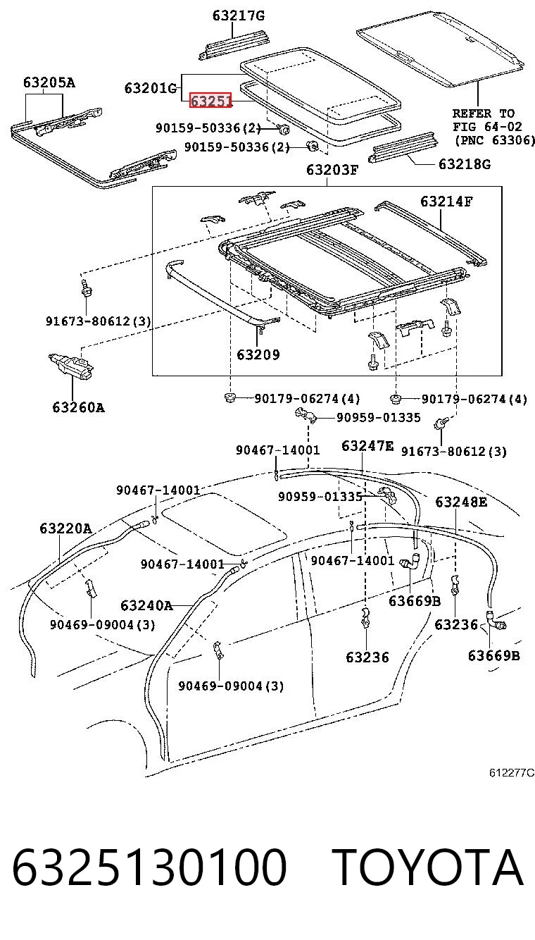 6325130100 Toyota Ущільнювачі