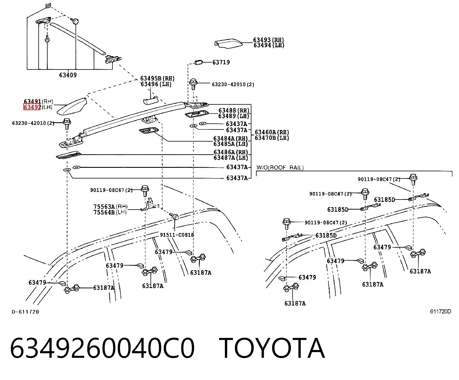 6349260040C0 Toyota 