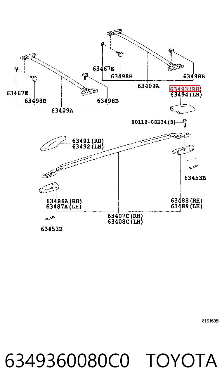 6349360080C0 Toyota