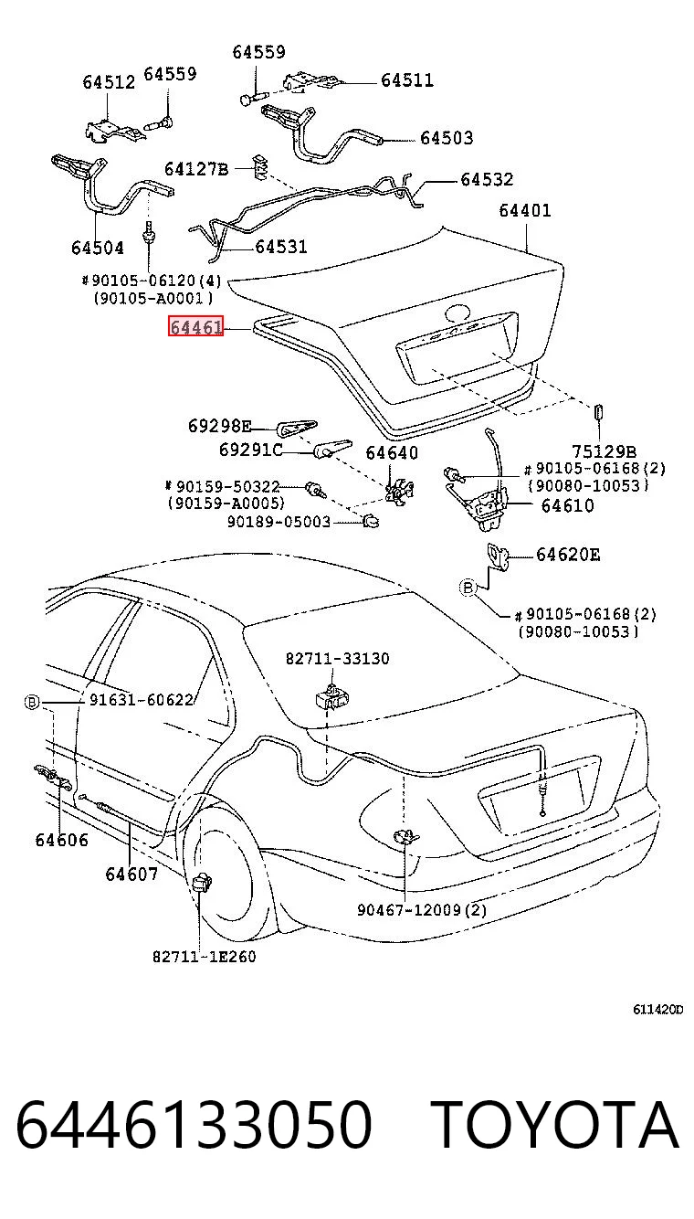 6446133050 Toyota 