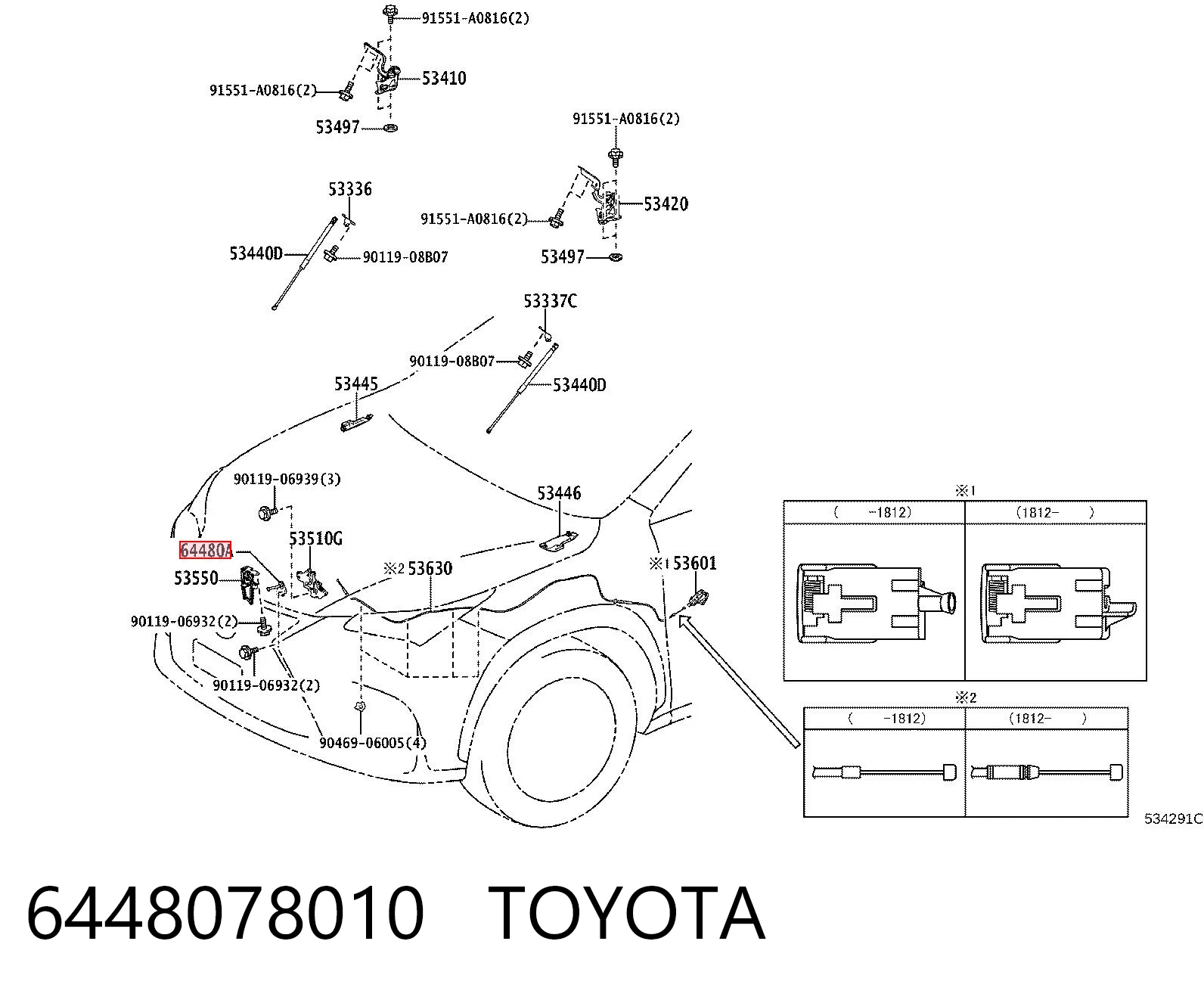 6448078010 Toyota