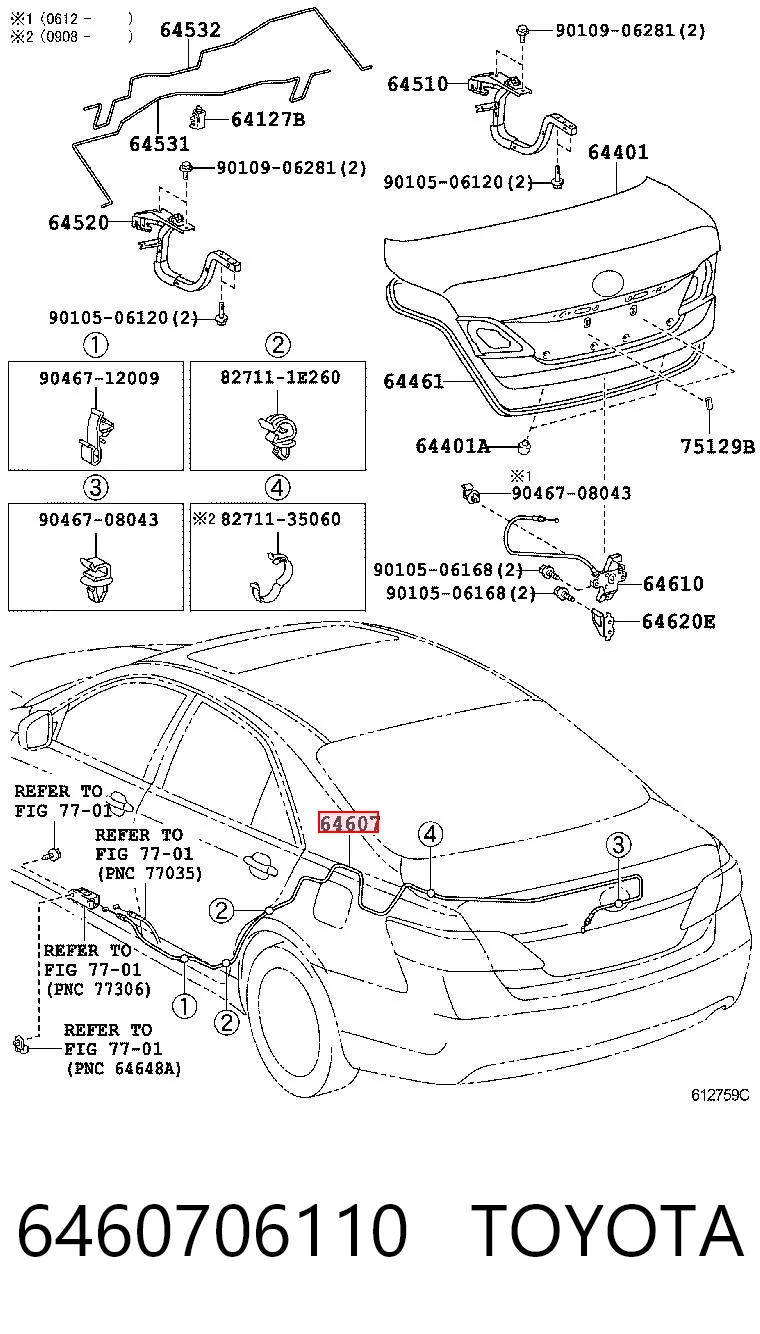 6460706110 Toyota