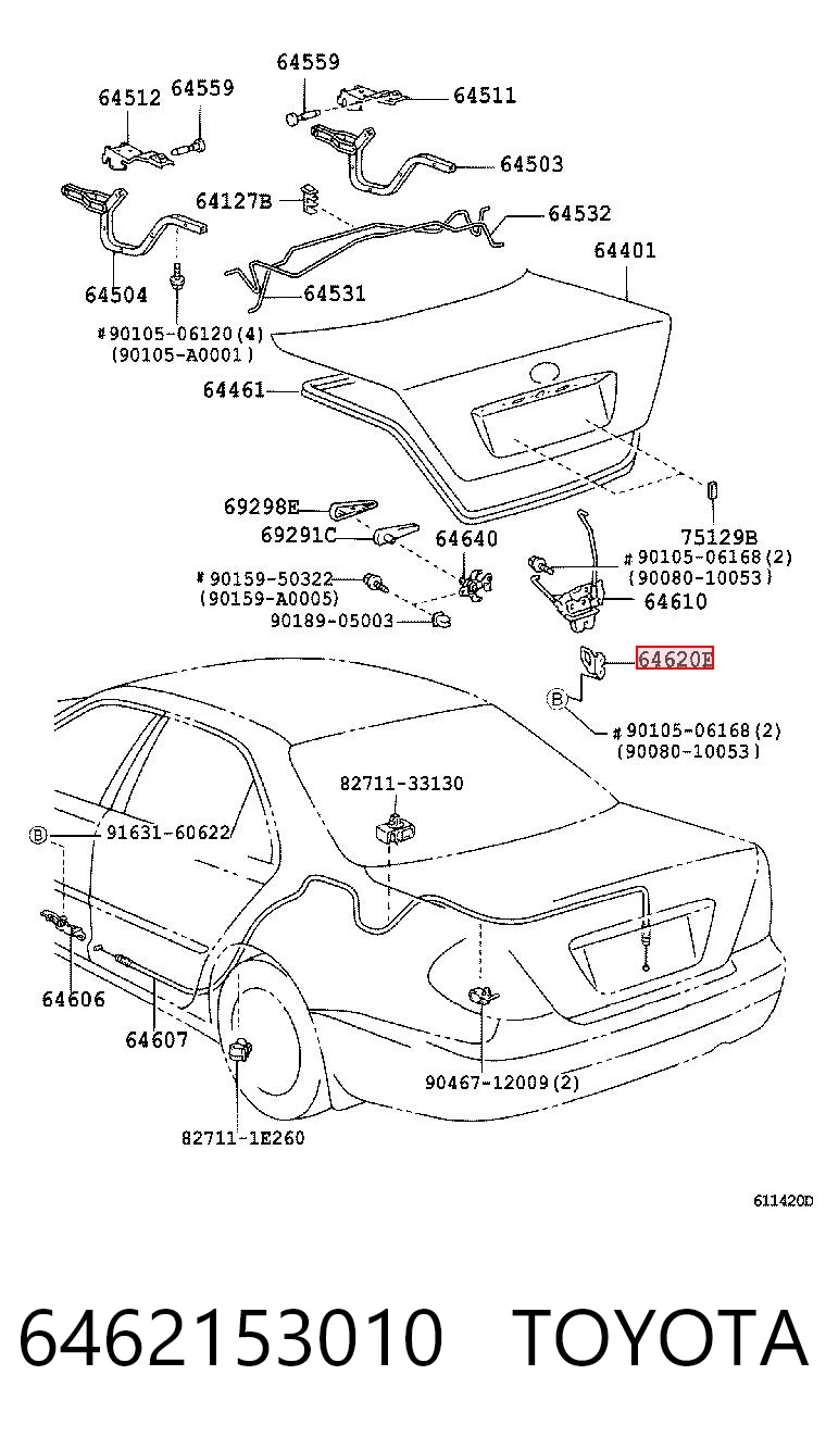 6462153010 Toyota 