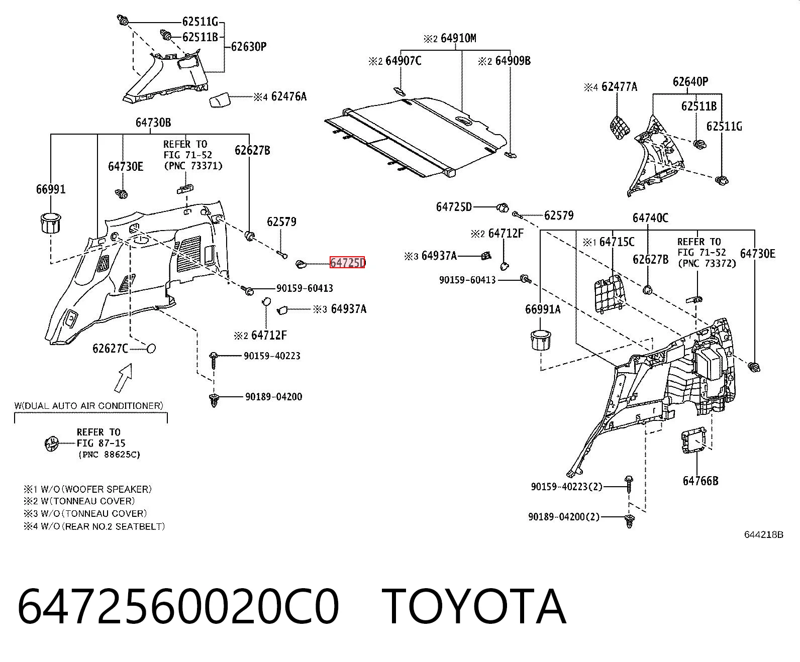 6472560020C0 Toyota 