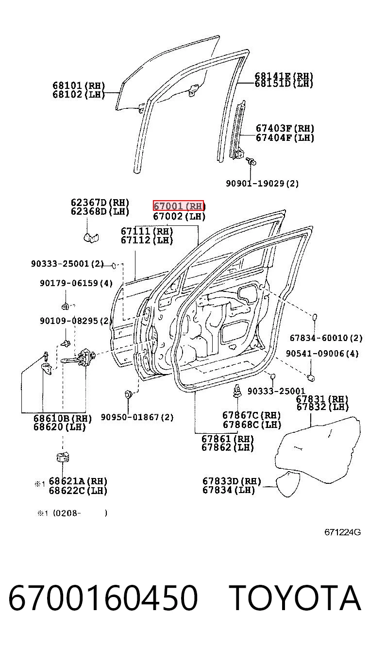 6700160450 Toyota