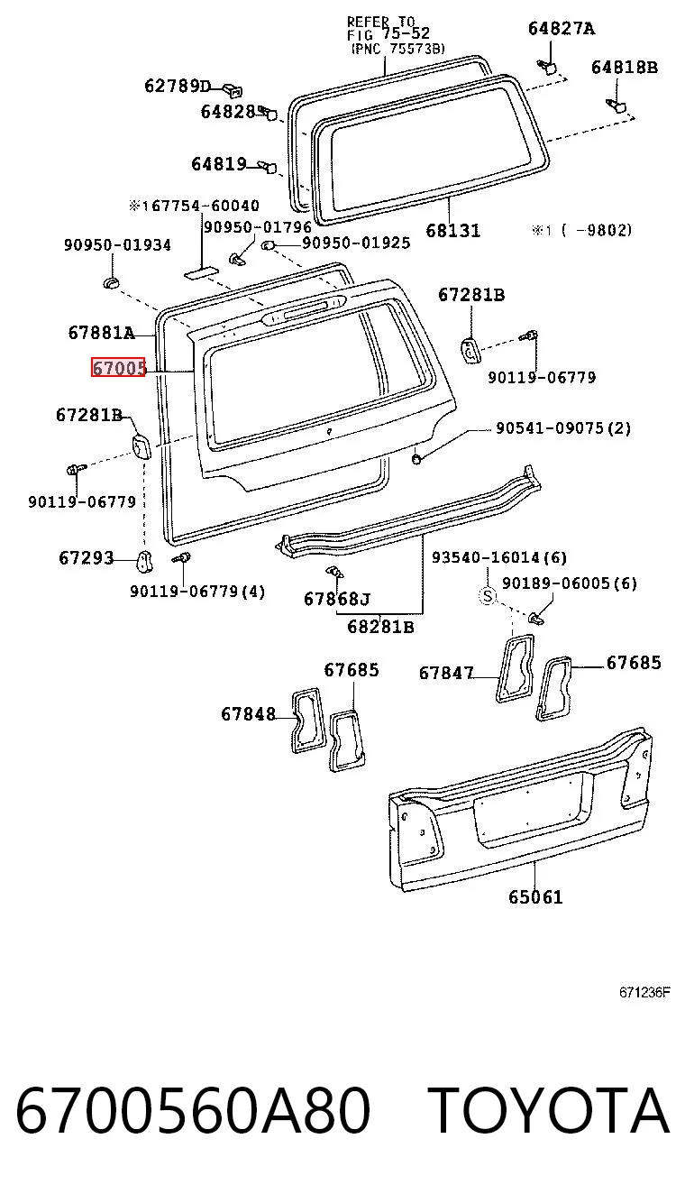 6700560A80 Toyota