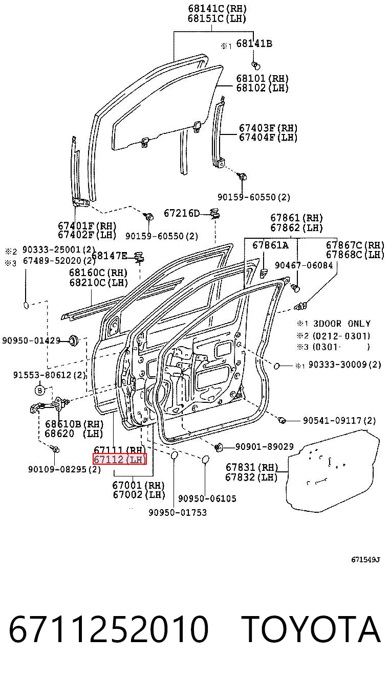 6711252010 Toyota