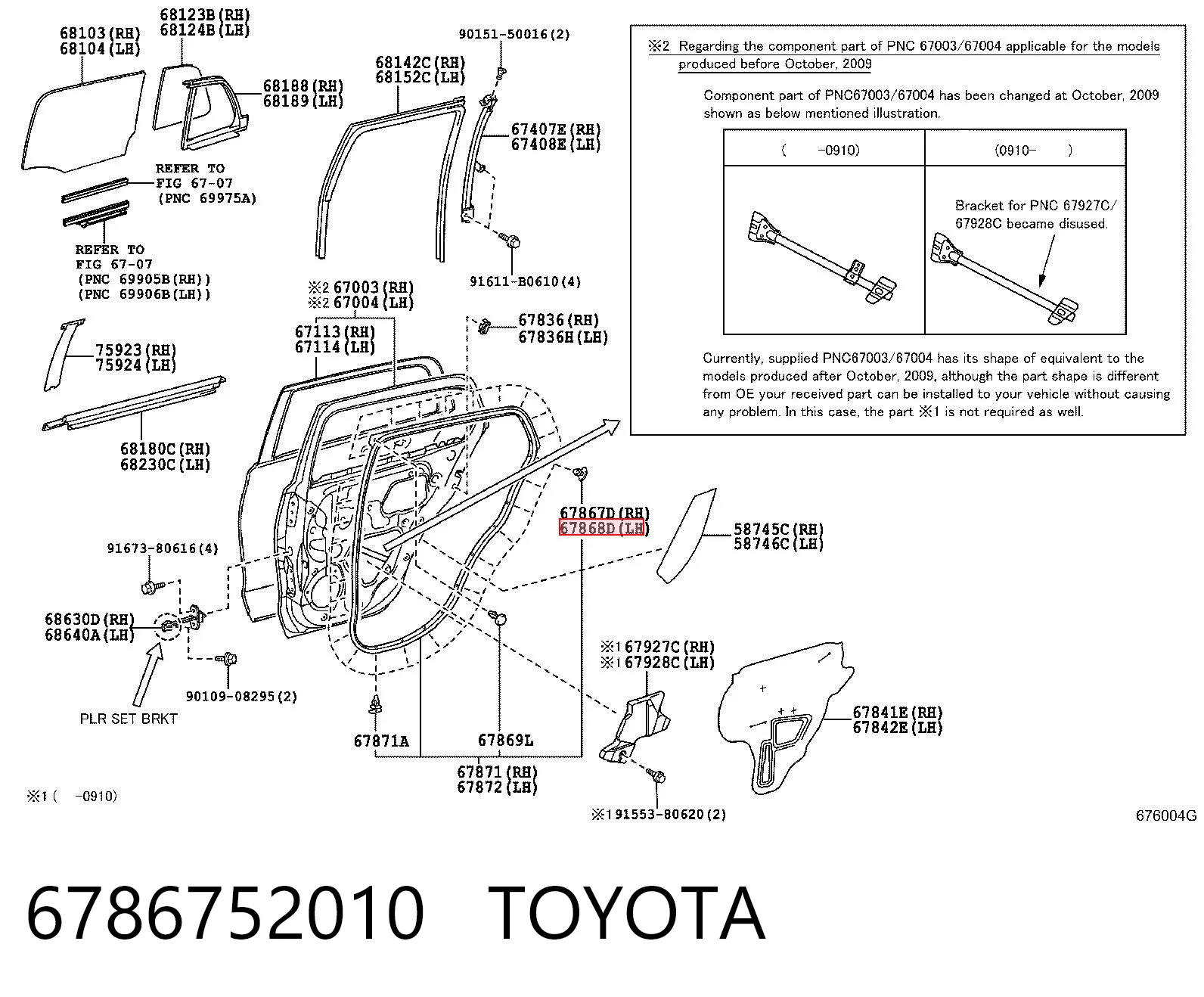 6786752010 Toyota 