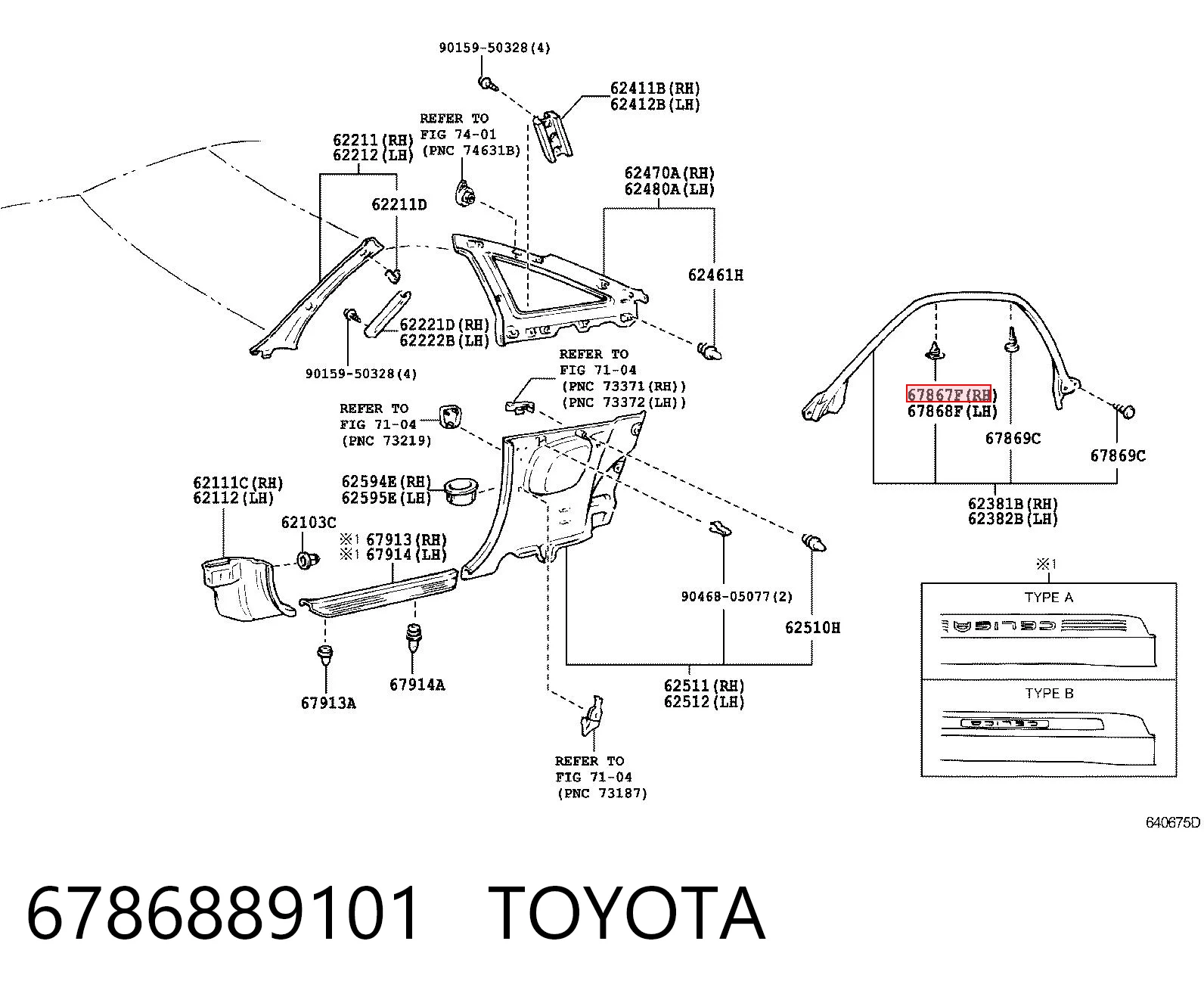 6786889101 Toyota 
