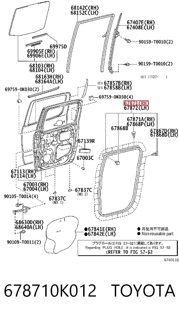 678710K012 Toyota 