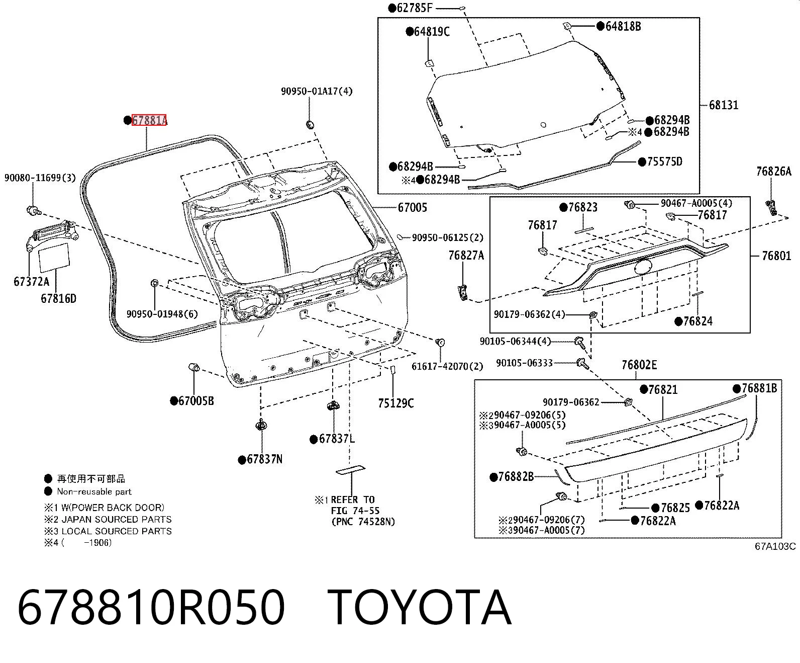 678810R050 Toyota 