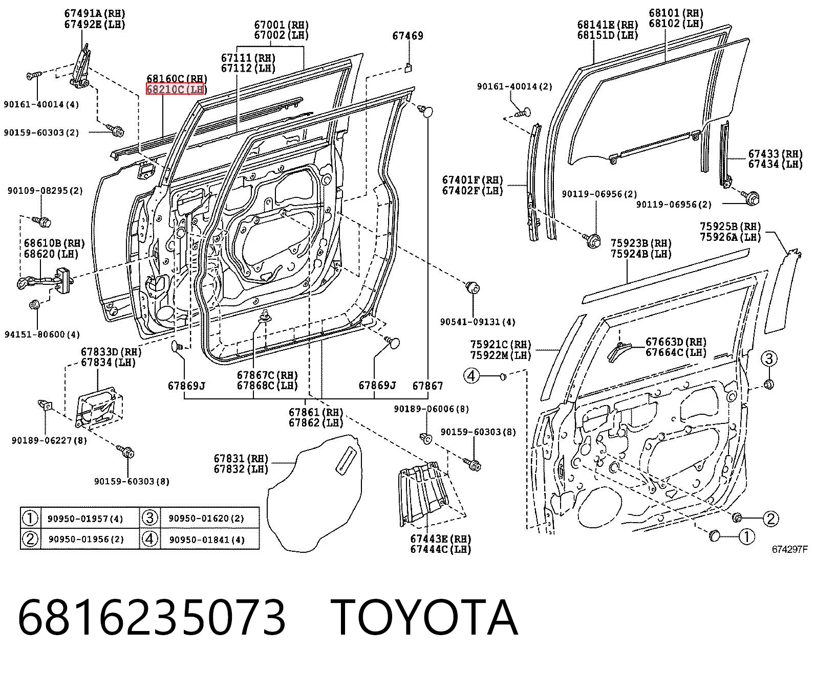 6816235073 Toyota 