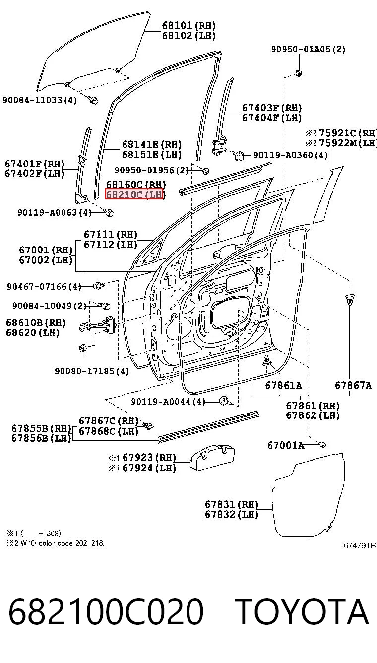 682100C020 Toyota 