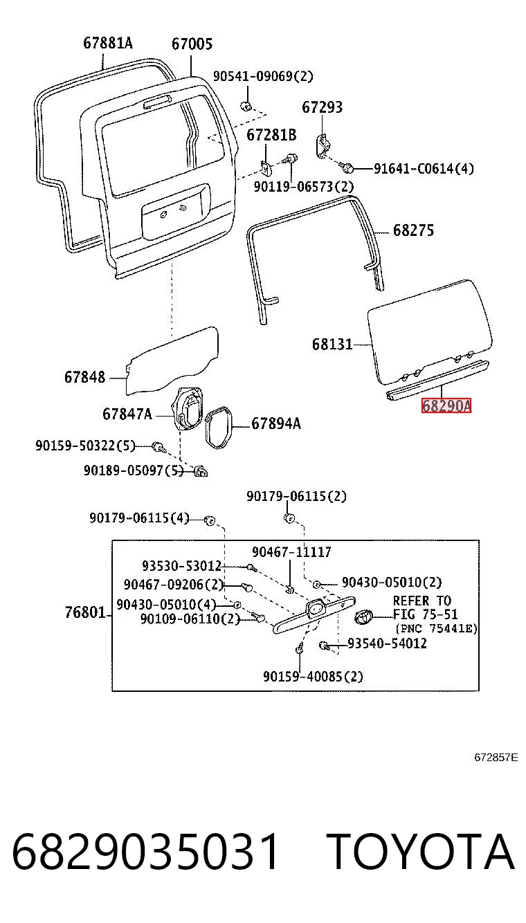 6829035031 Toyota 