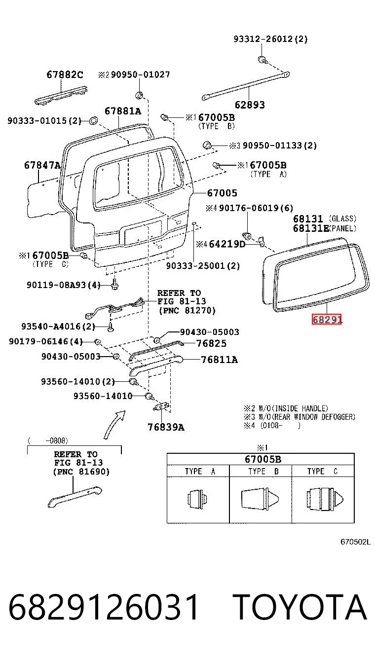 6829126031 Toyota