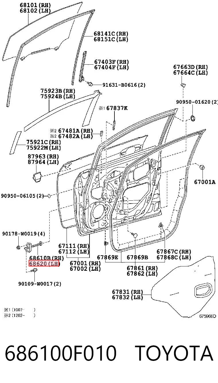 686100F010 Toyota