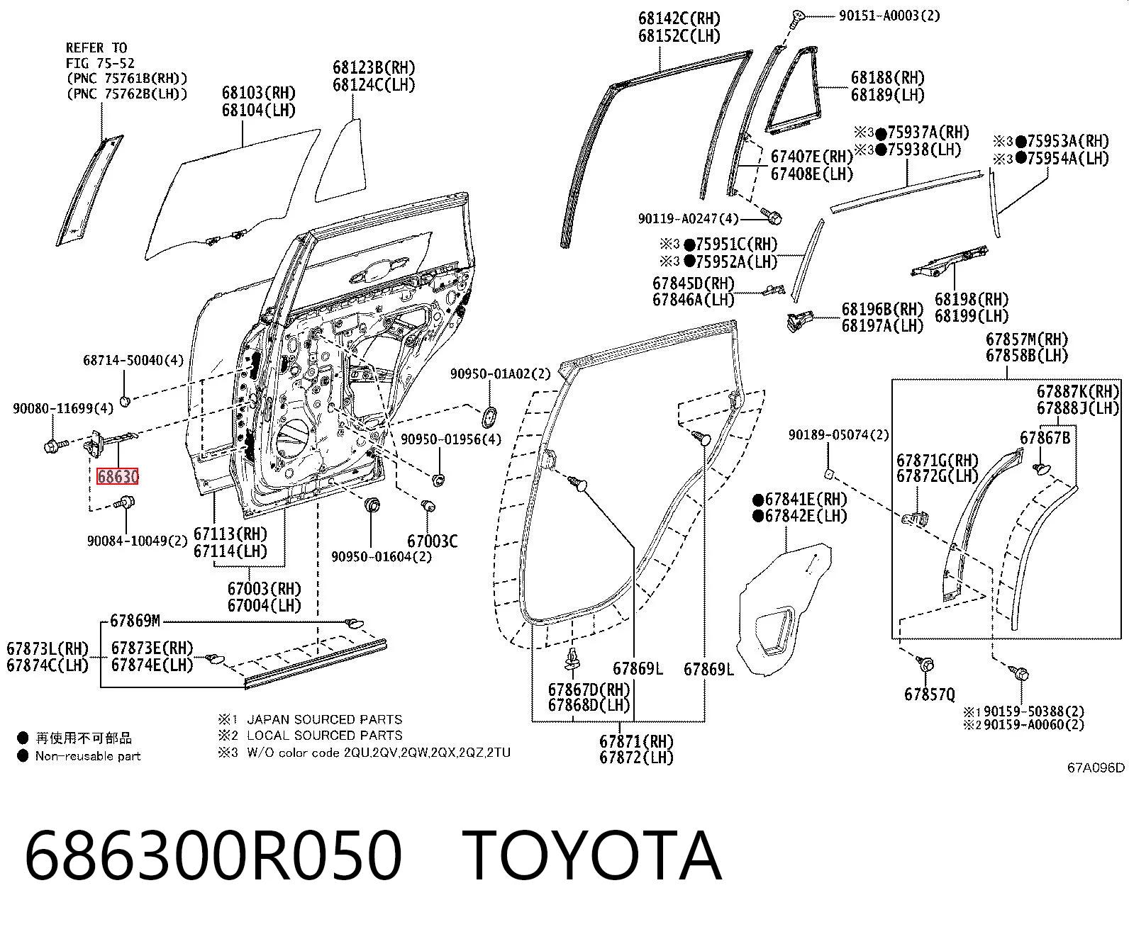 686300R050 Toyota 