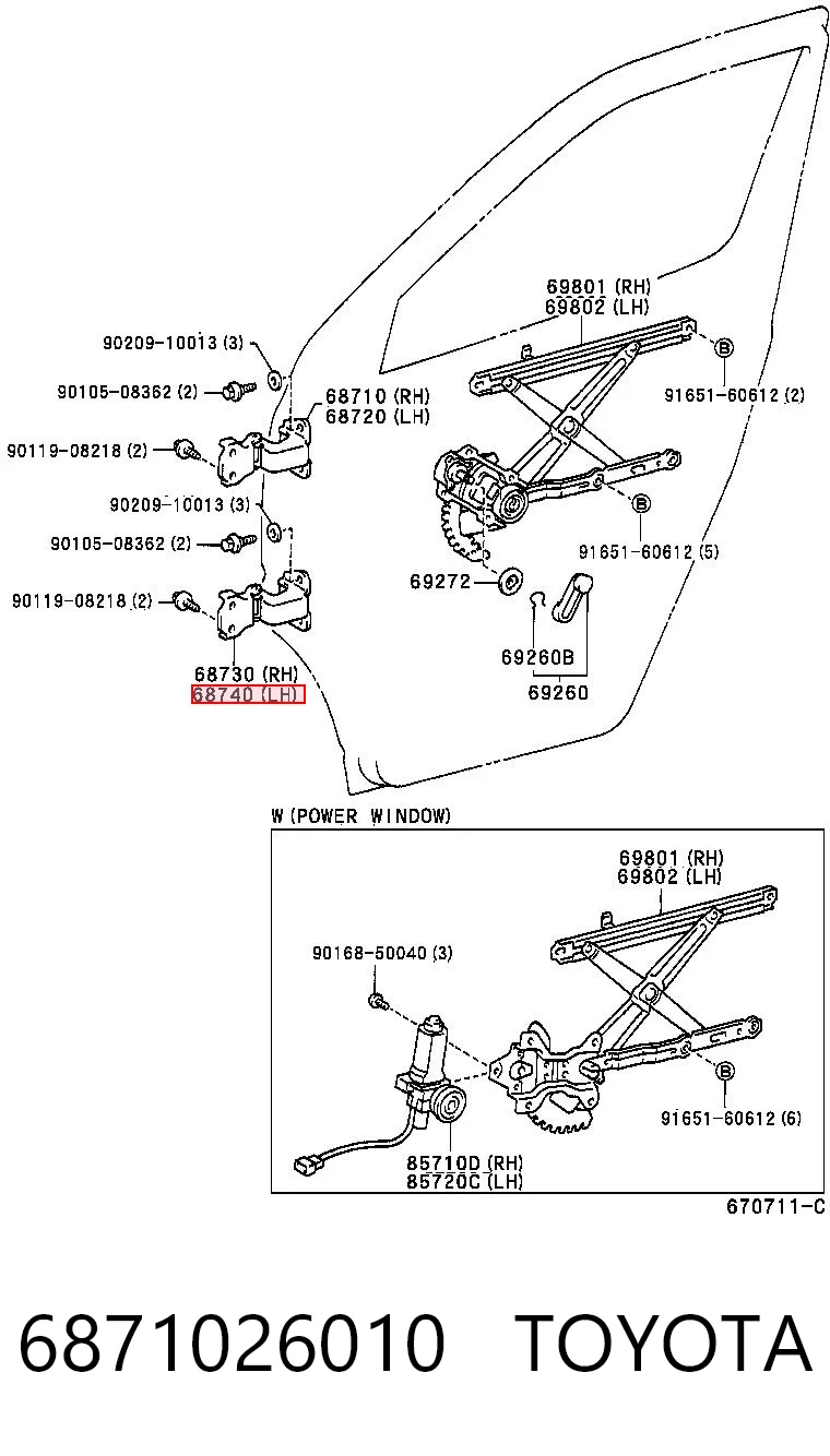6871026010 Toyota