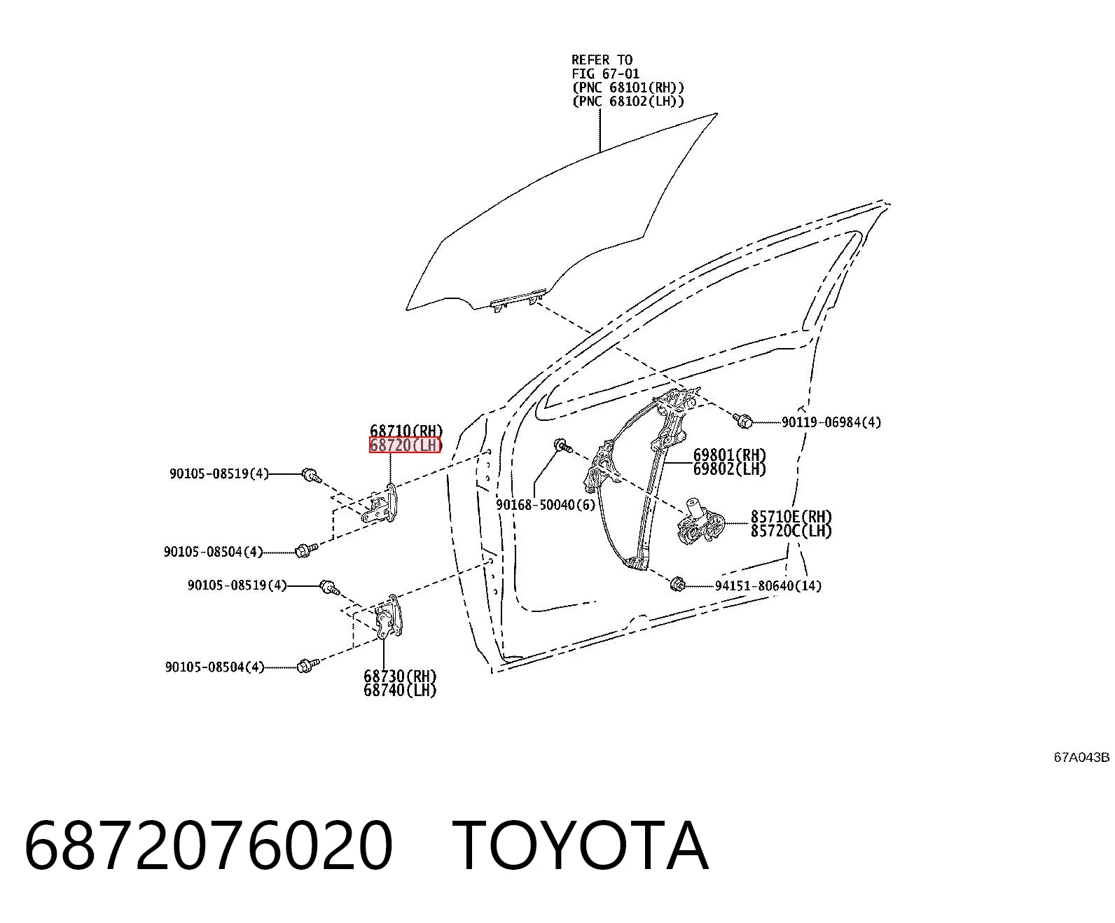 6872076020 Toyota