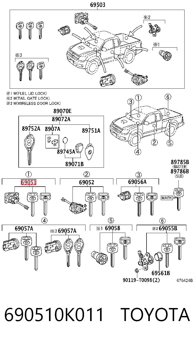 690510K011 Toyota 