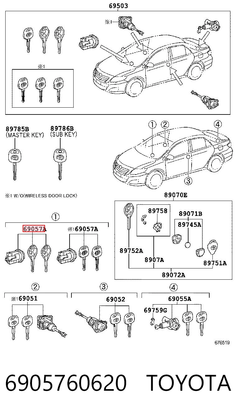 6905760620 Toyota