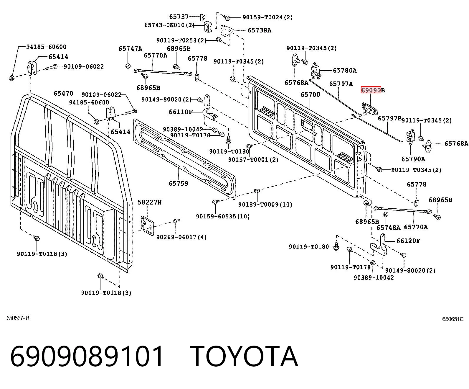 6909089101 Toyota 