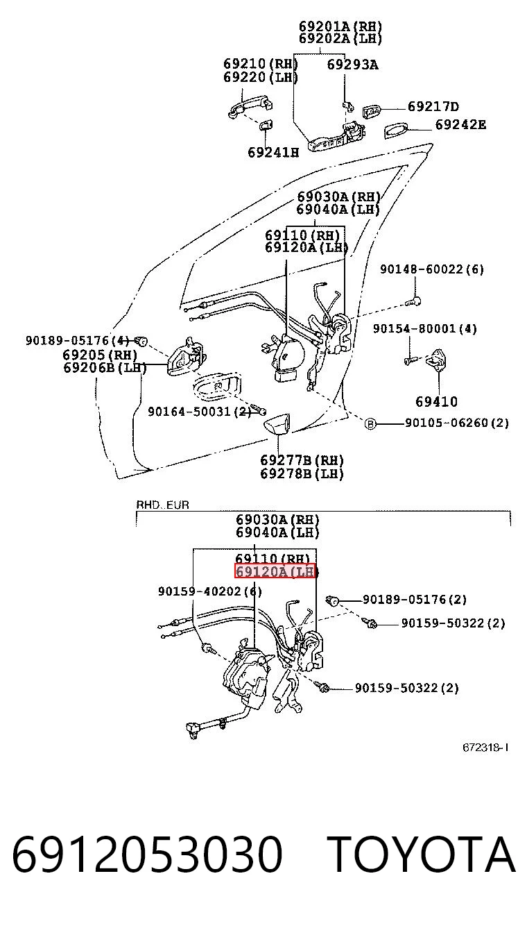 6912053030 Toyota